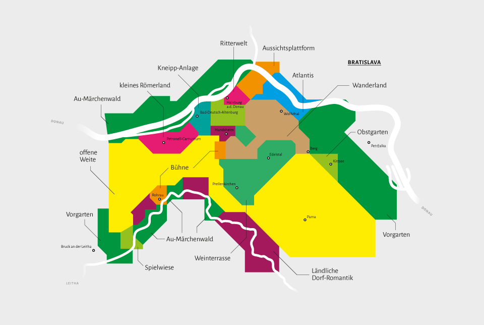"Die Parbereiche der Central Park Region"